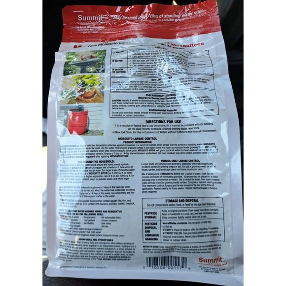 Mosquito Bits SUMMIT CHEMICAL CO 117-6 30OZ Bag - Picture 7 of 9